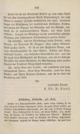 Krickeberg, Friederike, geb. Koch