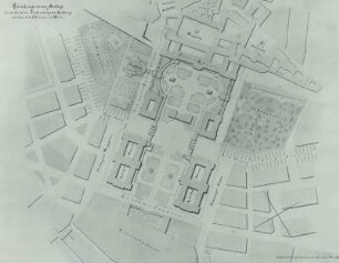 Entwurf zum Kaiserforum in Wien, Lageplan
