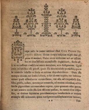 Panegyrin medicam ... indicit, de ornamentis, quae prater nectaria in floribus reperiuntur, pauca praefatus