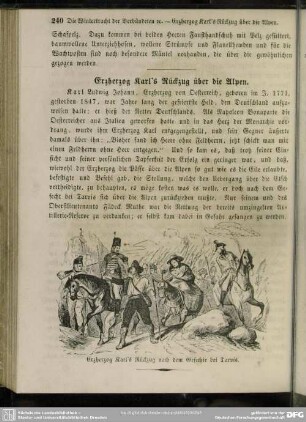 Erzherzog Karl's Rückzug nach dem Gefechte bei Tarvis