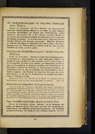 Einberufung der bulgarischen Nationalversammlung.