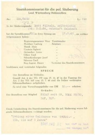 Bott, Wilhelm