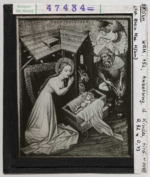 Geburt Christi, Anbetung des Kindes, Tirol. Köln, Wallraf-Richartz-Museum nr. 752.