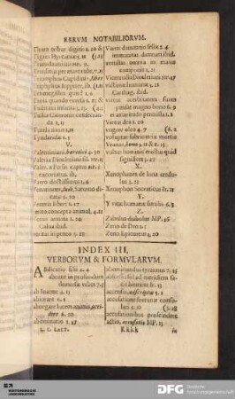 Index III. Verborvm & Formvlarvm.