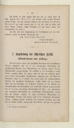 7. Begründung der ästhetischen Kritik
