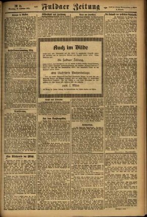 Zweite Ausgabe vom Sonntag, den 17. Februar 1924.