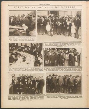 Actividades sociales de Rosario [Fotografías]