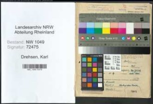 Entnazifizierung Karl Drehsen , geb. 04.11.1908 (Polizist)