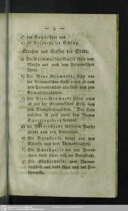 Straßen und Gassen der Stadt