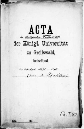 Dekanat Otto Zöckler