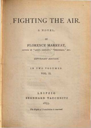Fighting the air : a novel, 2