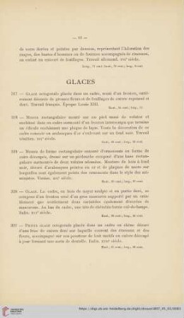 Glaces (Nr. 317 - 326)