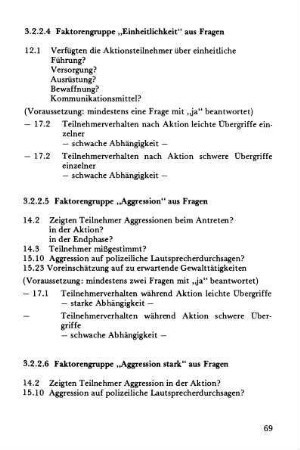 3.2.2.4 Faktorengruppe "Einheitlichkeit" aus Fragen