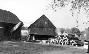 Neukirch. Angermühle, Blick zur Scheune