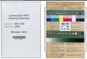 Entnazifizierung Harry Mohaupt , geb. 15.03.1912 (Kaufmaennischer Angestellter)