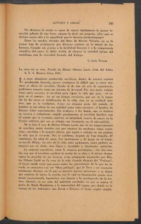 La cruz de la vida. Novela de Héctor Olivera Lavié
