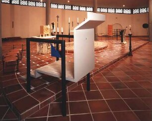 Schneider - Esleben, Paul; Düsseldorf, Rochusmarkt 5; Kath. Kirche St. Rochus, Sanierung und Umgestaltung - Kanzel