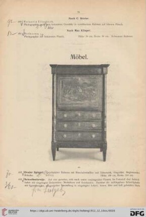 Möbel (Nr. 402-474)
