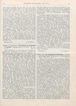 274-275 [Rezension] Dreyer, Otto, Zur undogmatischen Glaubenslehre
