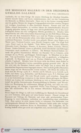 20: Die moderne Malerei in der Dresdner Gemälde-Galerie