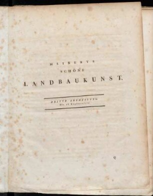 [1],3: Meinerts Schöne Landbaukunst. Dritte Abtheilung