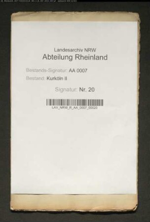 Wahlkapitulation Erzbischof Max Heinrichs