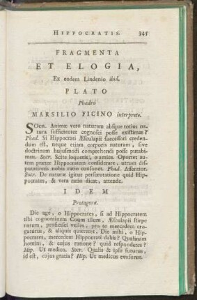Fragmenta Et Elogia