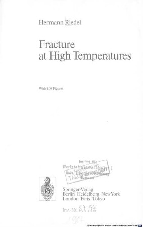 Fracture at high temperatures