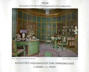 Fischer, Theodor; Forbach (Lothringen); Haus Hans Adt - Damenzimmer, Innenansicht
