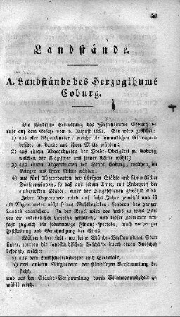 Landstände des Herzogthums Coburg