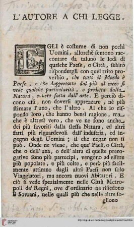 L'autore a chi legge