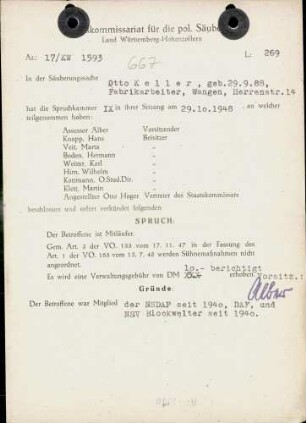 Keller, Otto