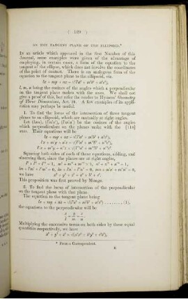 On the tangent plane of the ellipsoid.