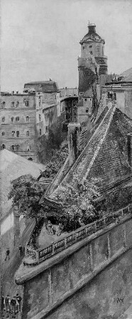 Die Pleißenburg in Leipzig, Ostseite