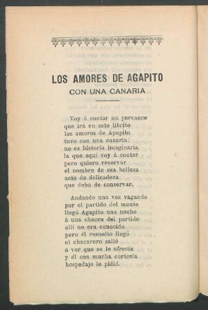 Los amores de Agapito con una canaria