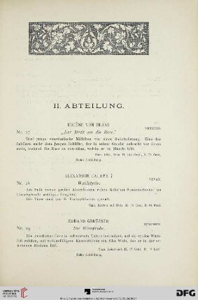 II. Abteilung (Nr. 27-40)