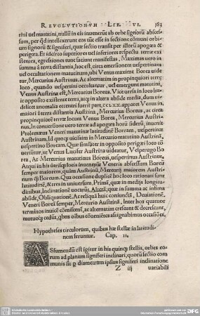 2. Hipotheses circulorum, quibus hae stellae in latitudinem seruntur.