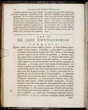Cap. III. De Jure Connubiorum.