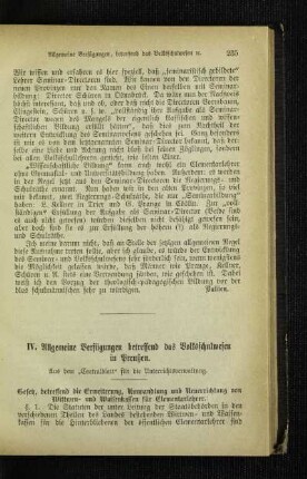 Allgemeine Verfügungen betreffend das Volksschulwesen in Preußen : aus dem "Centralblatt" für die Unterrichtsverwaltung