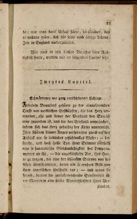 Zweytes Capitel. Schwärmerey von ganz verschiedenem Schlage