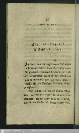 Zehntes Getäuschte Hoffnung