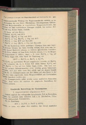 Graphische Darstellung der Löslichkeiten