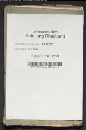 Bericht des Hofrats und der Hofkammer über die vom Klerus beanspruchte Zollfreiheit