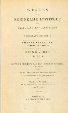 Werken van het Koninklijk Instituut voor Taal-, Land- en Volkenkunde van Nederlandsch Indiean den Konin