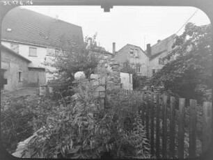 Wurzen, Domgasse 13/15, 17/19. Hofansicht der Grundstücke