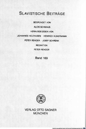 Die glagolitische Druckerei von Rijeka und ihr historiographisches Werk : Knižice od žitiě rimskih arhierěov i cesarov