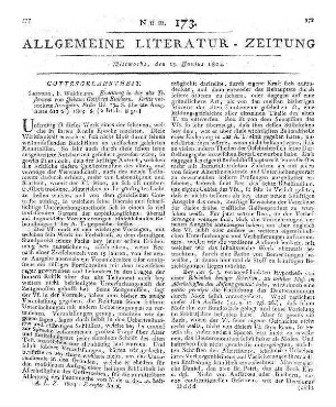 Der Mecklenburgische Landtag. Auf das Jahr 1803. Wismar: Oesten 1803