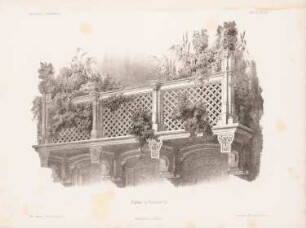 Balkon, Frankfurt/Main: Perspektivische Ansicht (aus: Architektonisches Skizzenbuch, H. 15, 1854)