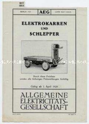 Elektrokarren und Schlepper