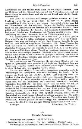 331-332, IV. Zeitschriftenschau